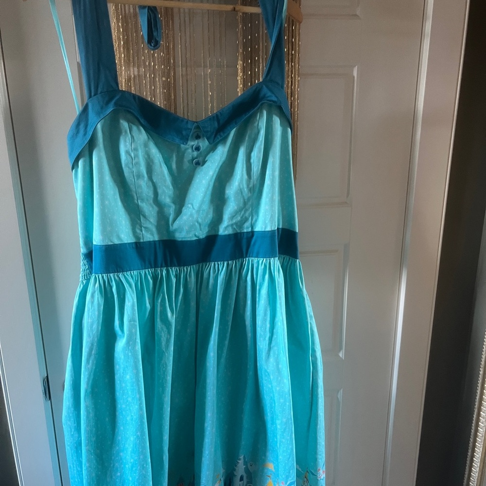 Disney Blue Sweetheart Sundress for a Night Out - Picture 6 of 6